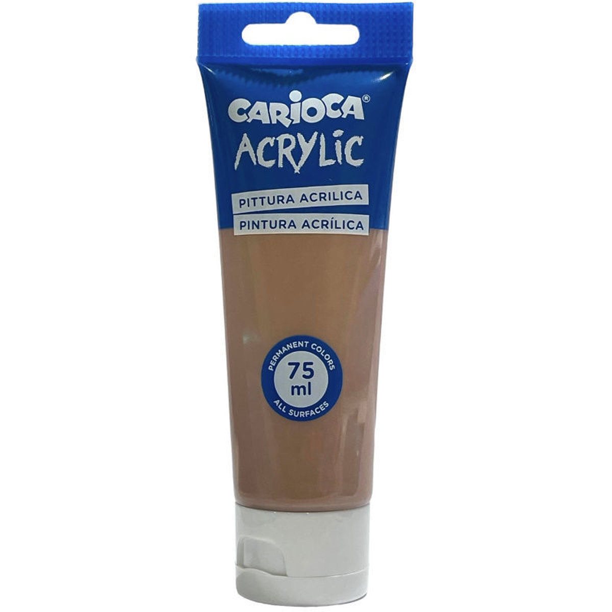 Ακρυλικό χρώμα Carioca Copper 75ml, μπροστινή όψη σωλήνα