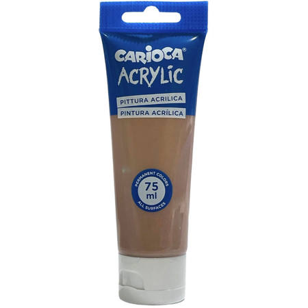 Ακρυλικό χρώμα Carioca Copper 75ml, μπροστινή όψη σωλήνα