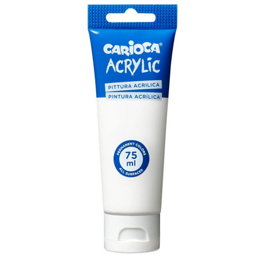 Εικόνα της Acrylic Carioca White 75ml 45244/01