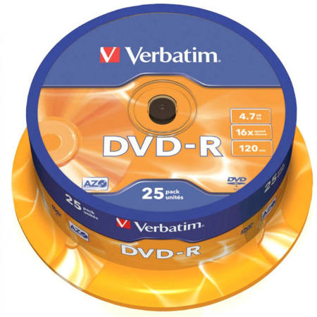 Εικόνα της DVD-R Verbatim 1-16X 4.7GB 25τεμ.