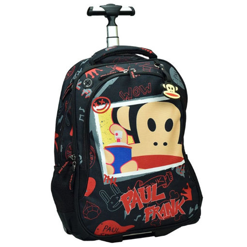 Εικόνα της Τσάντα τρόλεϋ Back Me Up Paul Frank Graffiti Black 346-85074