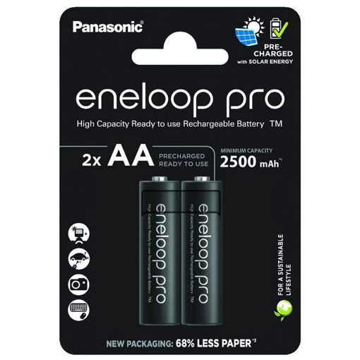Μπαταρίες Panasonic Eneloop AA 2500mAh επαναφορτιζόμενες — 5410853064145 Lichnaribooks
