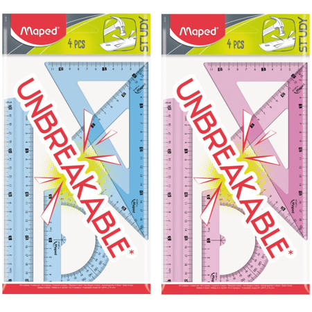 Εικόνα της Γεωμετρικά όργανα Maped study set 4τεμ. 20cm. 981703 Assorts