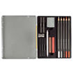 Σετ μολύβια κάρβουνου Eberhard Faber ανοιχτό με τα 16 τεμάχια και αξεσουάρ