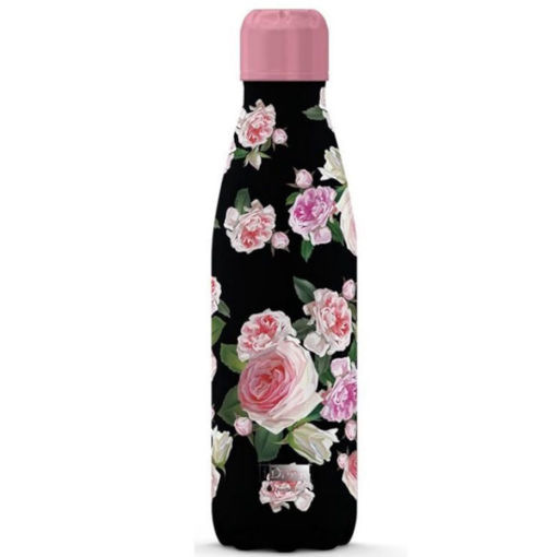 Θερμός Ανοξείδωτος iDrink Roses 500ml ID0080 – Διπλό τοίχωμα, floral σχέδιο με τριαντάφυλλα, καπάκι ασφαλείας, χωρίς BPA – EAN 8052877049639