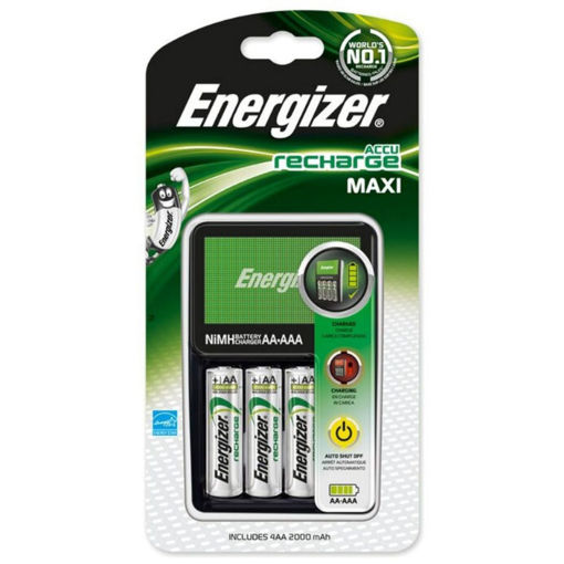 Φορτιστής Energizer με 4 μπαταρίες AA 2000mAh — 7638900321401 Lichnaribook