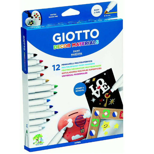 Εικόνα της Μαρκαδόροι Giotto decor 12τεμ. 453400