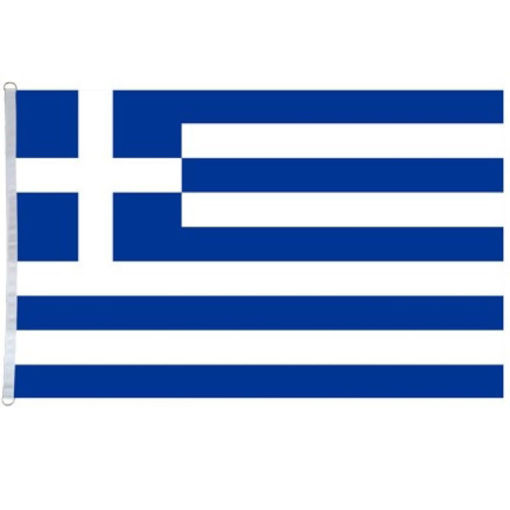 Ελληνική σημαία 70x110cm με ψηφιακή εκτύπωση σε λευκό φόντο