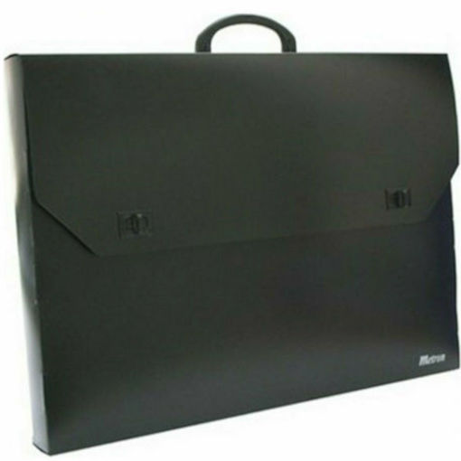 Τσάντα σχεδίου πλαστική μαύρη 59x73x5cm με κούμπωμα και χερούλι – Ιδανική για μεταφορά έργων τέχνης & σχεδίων – EAN 5204983045019