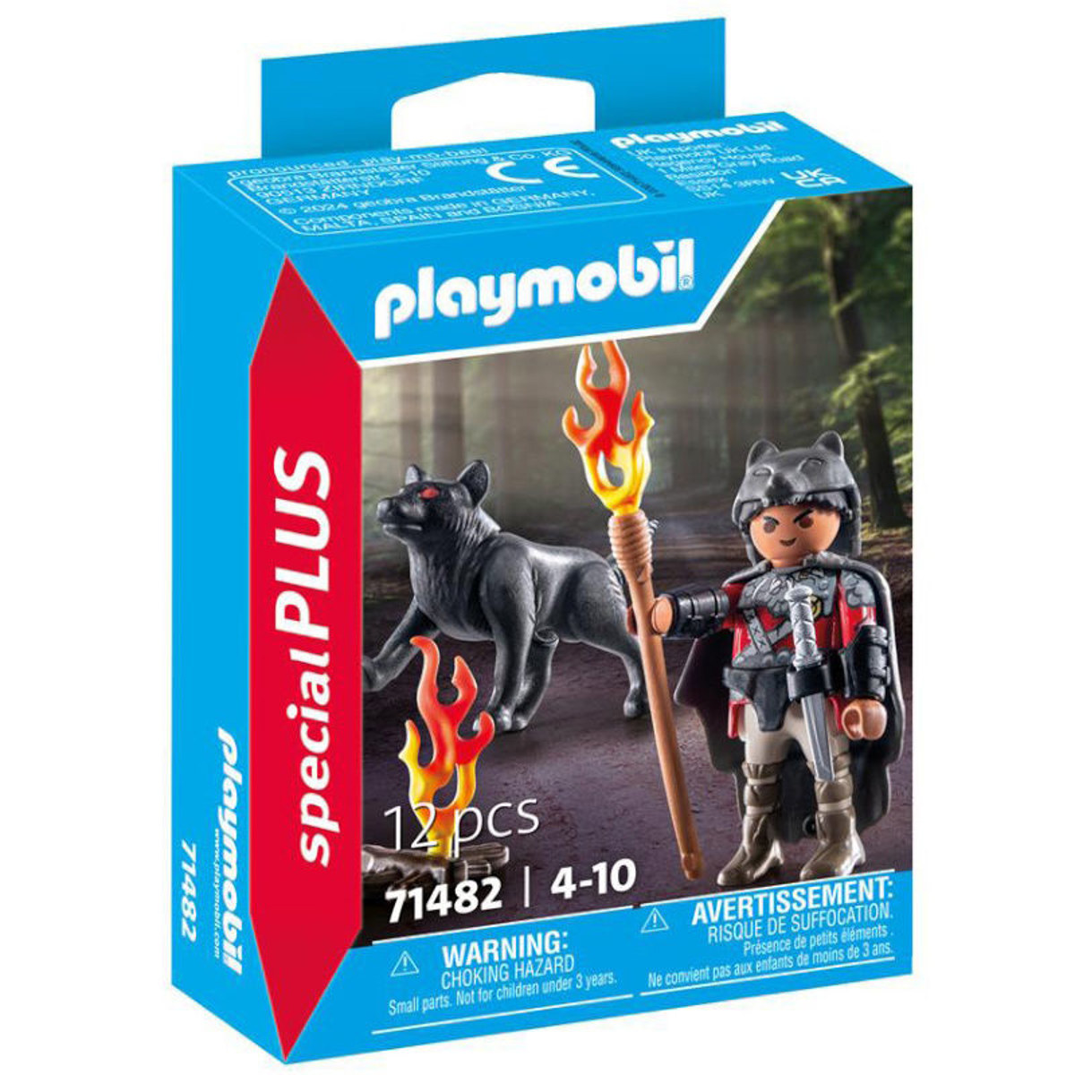 Εικόνα της Playmobil Special Plus Πολεμιστής με λύκο 71482