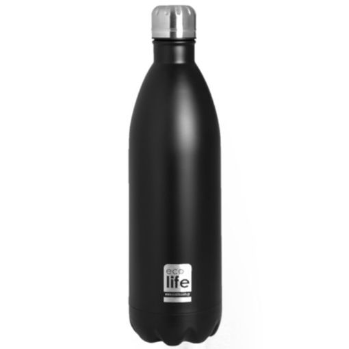 Εικόνα της Θερμός ανοξείδωτος Ecolife Matte μαύρο 1lt 33-BO-3048