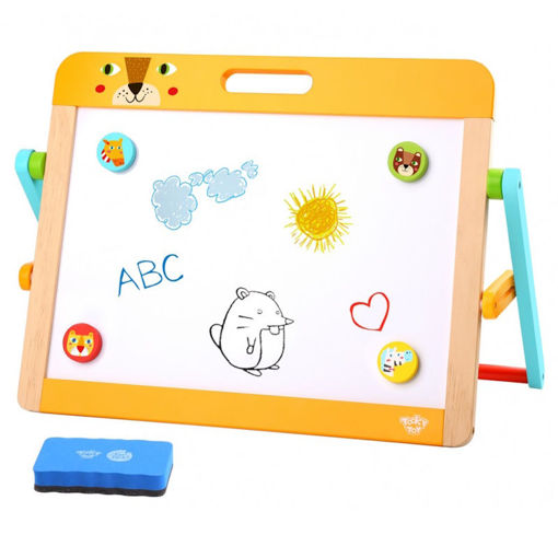 Εικόνα της Ξύλινο επιτραπέζιος πίνακας διπλής όψης Tooky Toy TL112