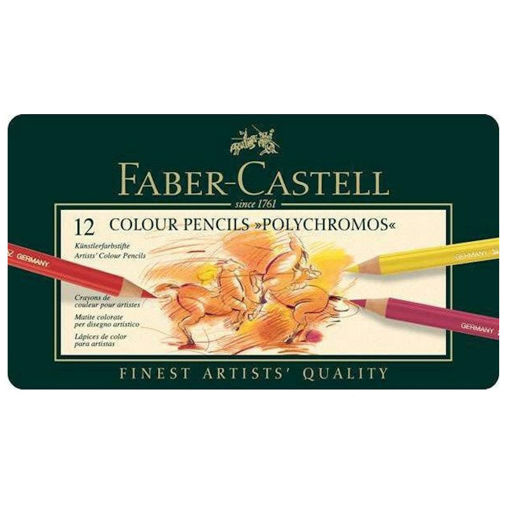Εικόνα της Ξυλομπογιές Faber Castell polychromos 12τεμ. 110012