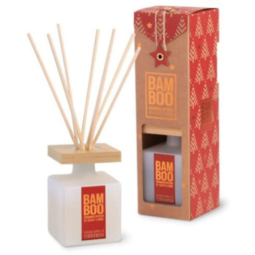 Εικόνα της Αρωματικό χώρου Bamboo Heart & Home με στικς Ξύλο Πικάντικο μήλο & Κανέλα b01020507