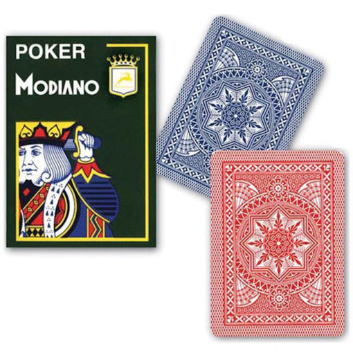 Εικόνα της Τράπουλα Modiaνο Pocker cristallo μπλε 52 φυλ.