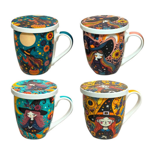 Εικόνα της Κεραμική Κούπα Origen σε συσκευασία δώρου Μάγισσα σε 4 σχέδια 34419SG