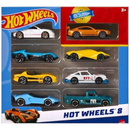 Εικόνα της Hot Wheels Mattel Αυτοκινητάκια 8-Pack Διάφορα Σχέδια HPV78