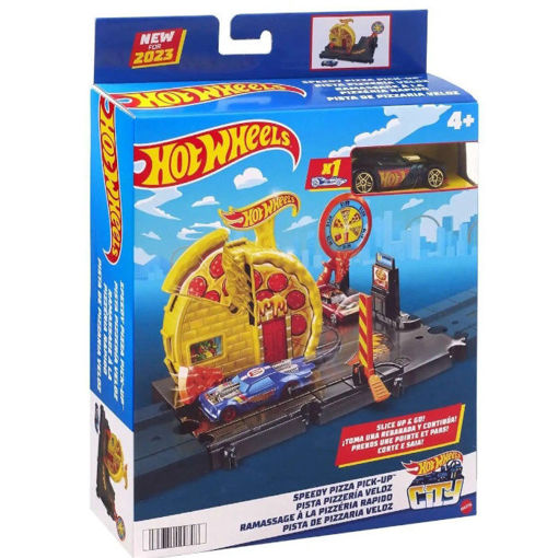 Εικόνα της Hot Wheels City Mattel Μίνι Πίστες Speedy Pizza Pick-Up HKX44