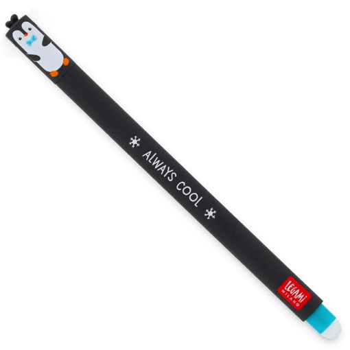 Εικόνα της Στυλό Legami Erasable Gel Pen Penguin 0.7mm τιρκουάζ EPTURKIT33