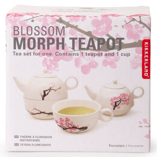 Εικόνα της Τσαγιέρα Πορσελάνης Kikkerland με κούπα λευκή CU311