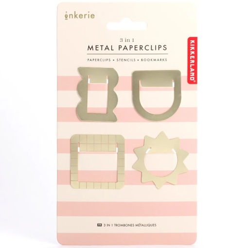 Εικόνα της Μεταλλικοί σελιδοδείκτες Kikkerland Inkerie 3 σε 1 INK12
