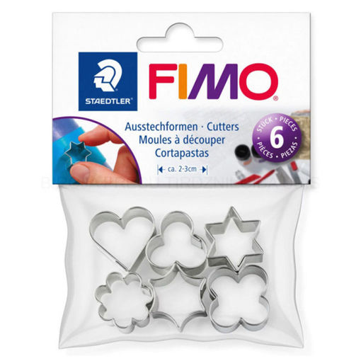 Εικόνα της Φόρμες Fimo μεταλλικές σχέδια Staedtler 6τμχ. 8724-03