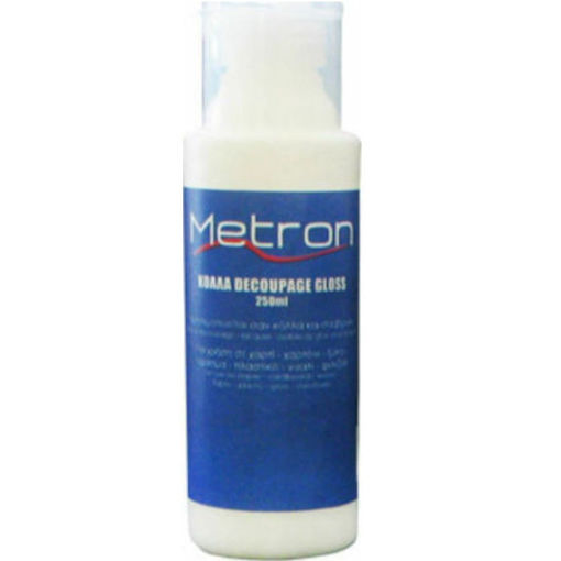Κόλλα decoupage 250ml Metron για χαρτί, ξύλο και ύφασμα – ιδανική για χειροτεχνίες και δημιουργικές κατασκευές