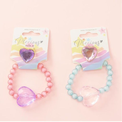 Εικόνα της Μπρασελέ - Δαχτυλίδι 2τεμ. Nice Group True Love Girabrill 25088