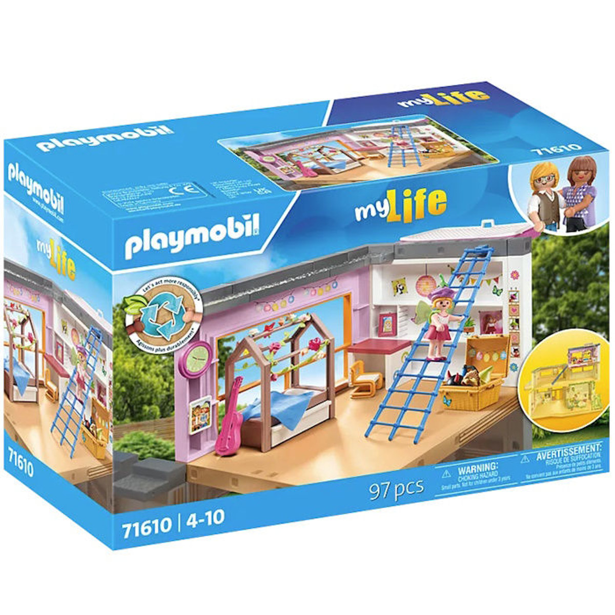 Εικόνα της Playmobil MyLife Μοντέρνο παιδικό δωμάτιο 71610