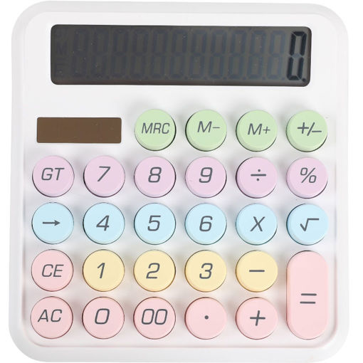 Εικόνα της Αριθμομηχανή I-Total Macaron White XL2885 12Ψ