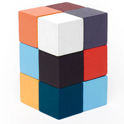 Εικόνα της Elasti Cube Kikkerland 3D ξύλινο παζλ GG165