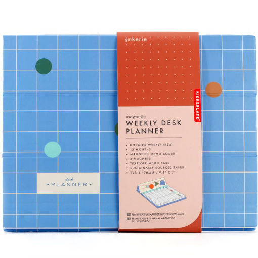 Εικόνα της Εβδομαδιαίο μαγνητικό planner Kikkerland INK05-F
