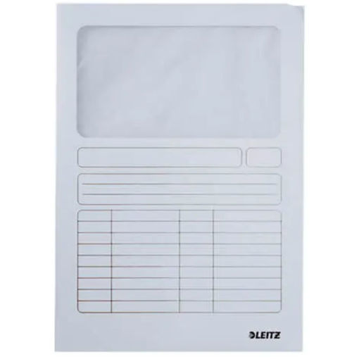 Υποφάκελος Leitz λευκός με παράθυρο για έγγραφα A4 EAN 4002432307395 Lichnaribooks