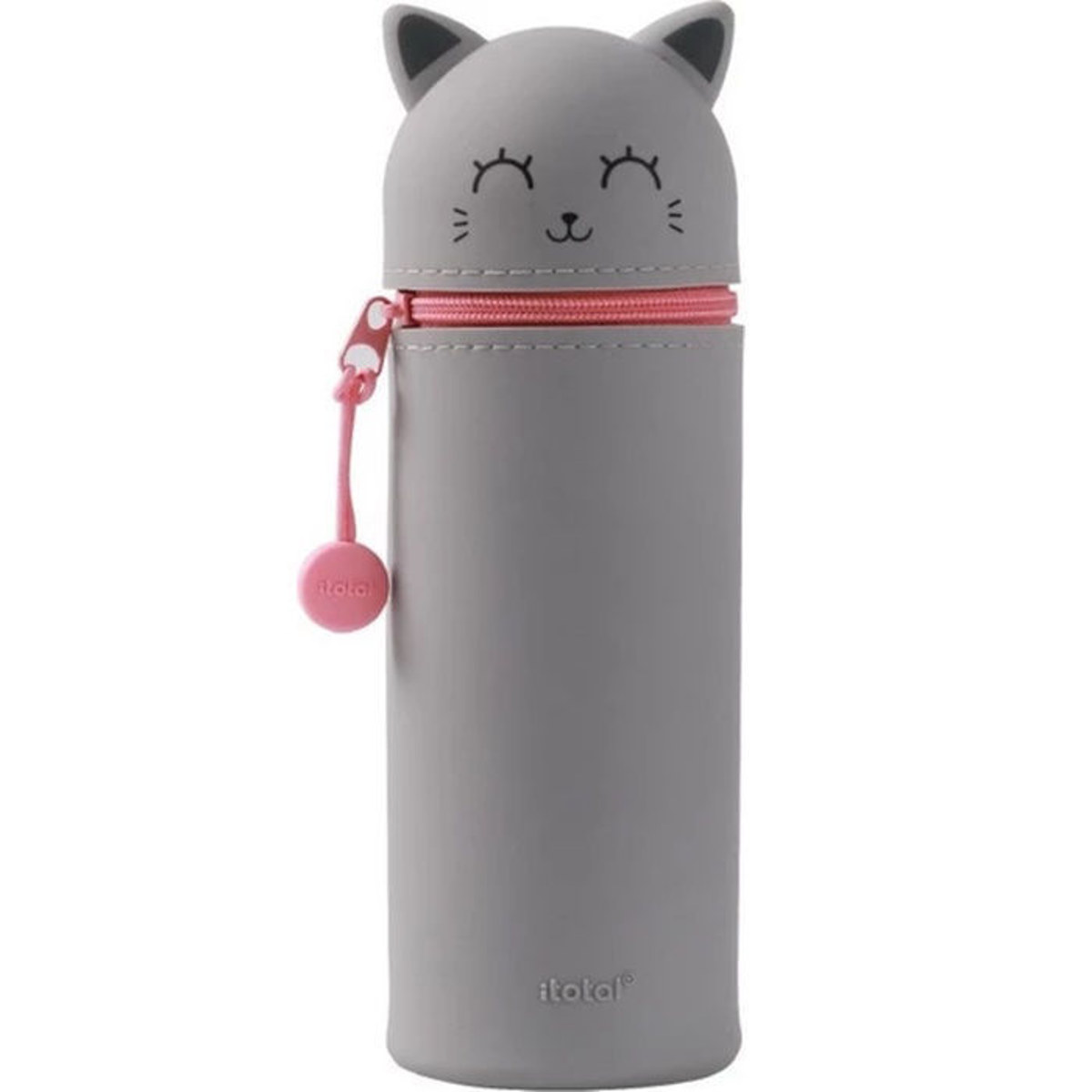 i-Total Gift Animal Cat γκρι σχέδιο γάτα για οργάνωση γραφικής ύλης 8059037070939