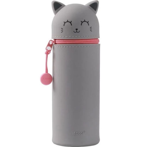 Εικόνα της Κασετίνα i-Total Gift Animal Cat grey XL2484