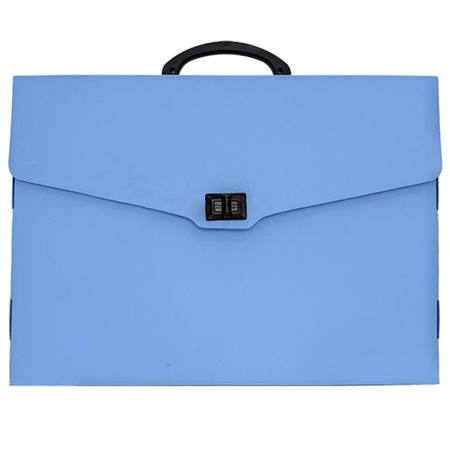 Εικόνα της Τσάντα πλαστική PP 28x38x5cm γαλάζια