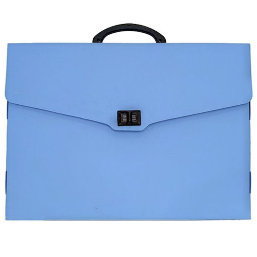 Εικόνα της Τσάντα πλαστική PP 28x38x5cm γαλάζια