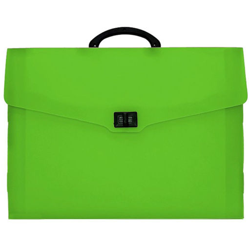 Εικόνα της Τσάντα πλαστική PP 28x38x5cm λαχανί