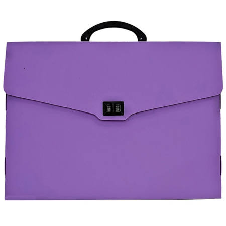 Τσάντα πλαστική Deli PP 28x38x5cm παστέλ μωβ, παιδική τσάντα ζωγραφικής με χερούλι, EAN 5204983031401, Lichnaribooks