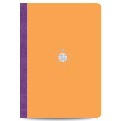 Εικόνα της Σημειωματάριο Flex global ριγέ 17x24cm πορτοκαλί Flexbook