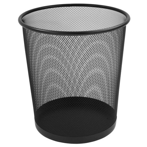 Εικόνα της Καλάθι αχρήστων Osco μεταλλικό πλέγμα μαύρο 4333 27.5cm