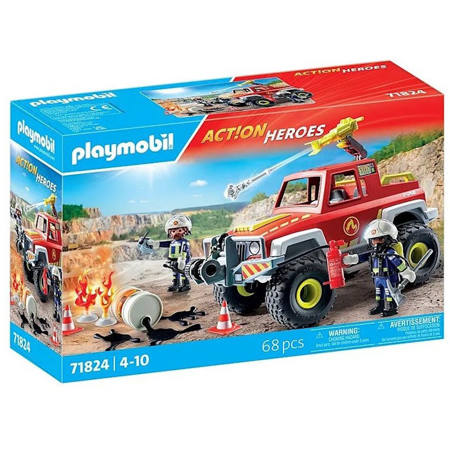 Εικόνα της Playmobil Action Heroes Πυροσβεστικό όχημα 4x4 71824