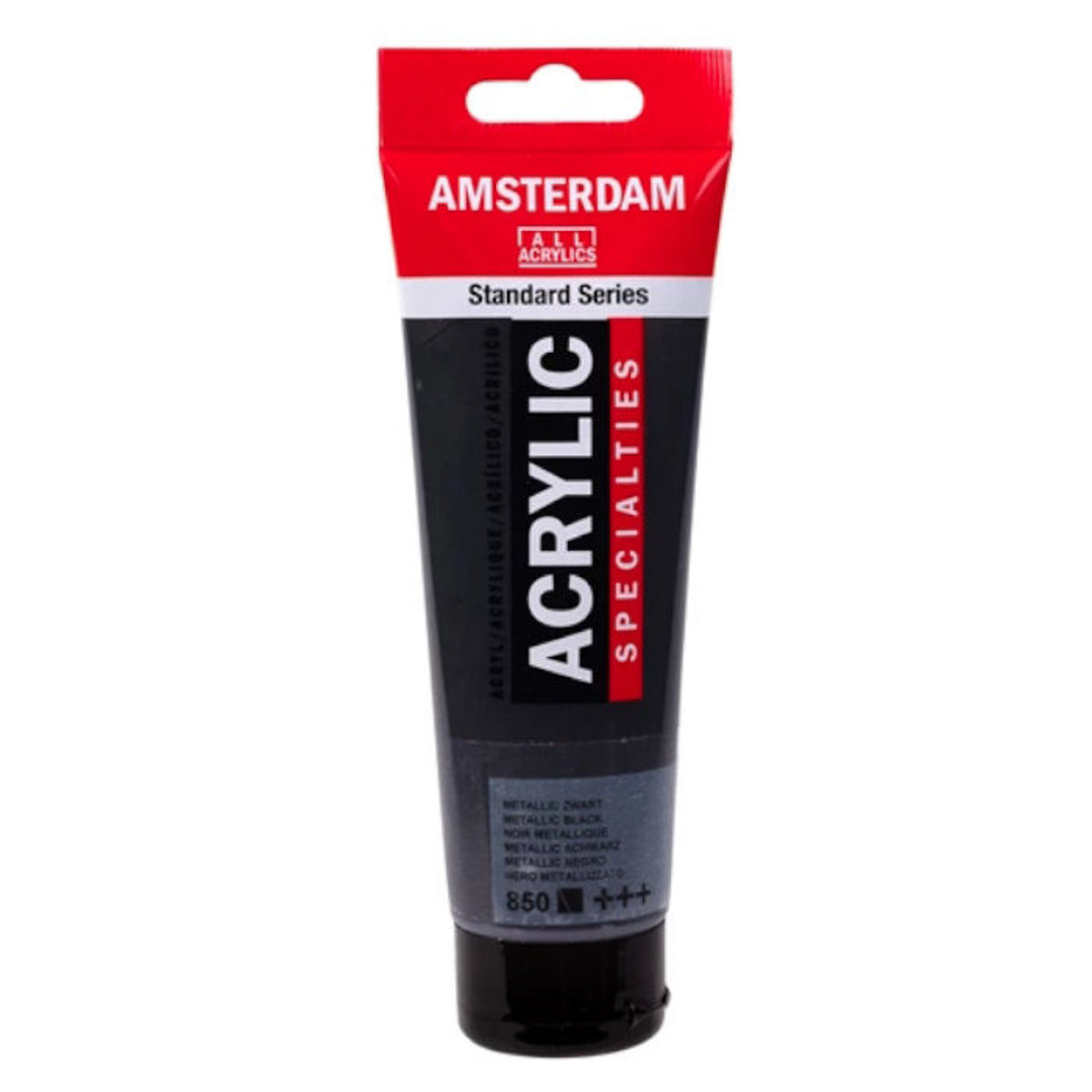 Εικόνα της Acrylic Amsterdam 120ml Metalic Black 850 Talens