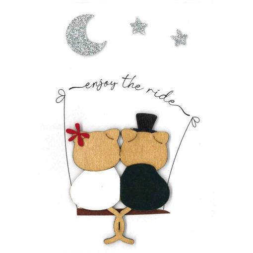 Εικόνα της Κάρτα ευχετήρια enjoy the ride γατάκια