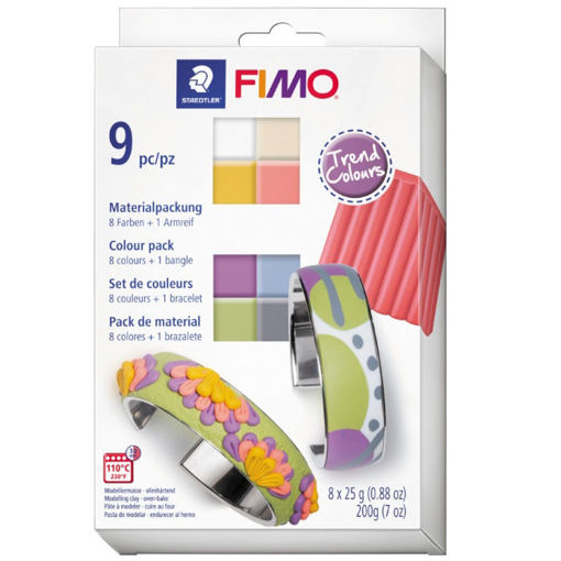 Εικόνα της Σετ πηλός fimo soft Trend colours 8τεμ. 8023 C8-1P Staedtler