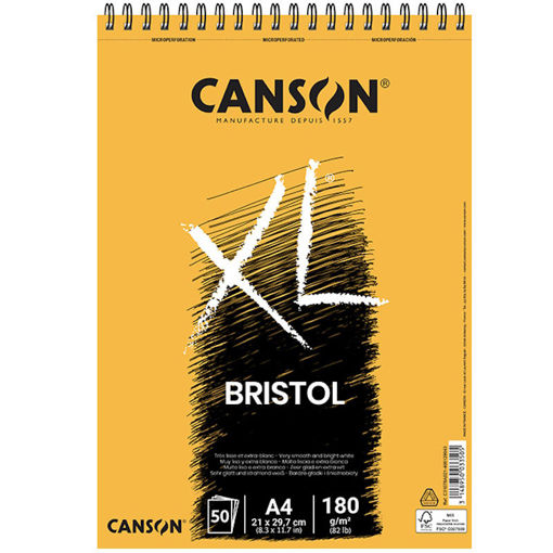 Εικόνα της Μπλοκ Canson XL bristol 50φ. A4 180gr.