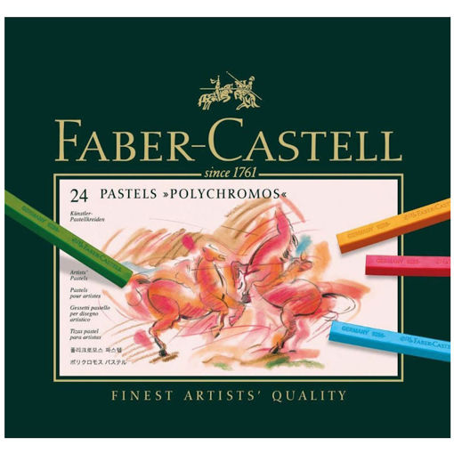Εικόνα της Κηρομπογιές Faber Castell Polychromos παστέλ 24τεμ. 128524