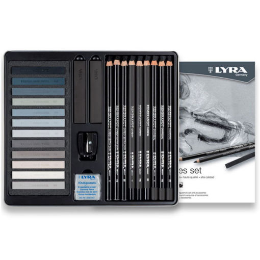 Εικόνα της Μολύβια Lyra Grey tones Set 25τεμ. L2051251