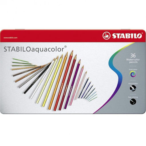 Εικόνα της Ξυλοχρώματα Stabilo Aquarel Metal 36τεμ 1636-5