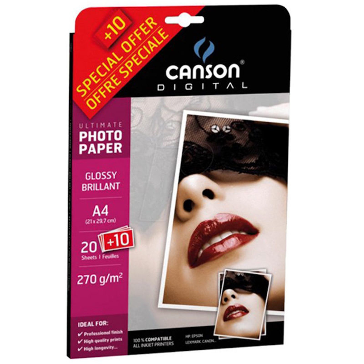 Εικόνα της Φωτογραφικό χαρτί 20+10τεμ. Α4 270gr. Canson